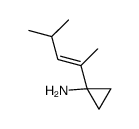 (E)-1-(4-甲基-2-戊烯-2-基)环丙烷胺结构式