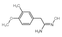 n-hydroxy-2-(4-methoxy-3-methyl-phenyl)-acetamidine结构式