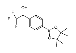 2,2,2-trifluoro-1-(4-(4,4,5,5-tetramethyl-1,3,2-dioxaborolan-2-yl)phenyl)ethanol Structure