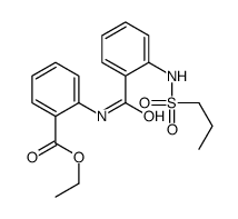 ethyl 2-[[2-(propylsulfonylamino)benzoyl]amino]benzoate结构式