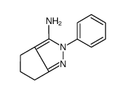 2-苯基-2,4,5,6-四氢环戊并[c]吡唑-3-胺结构式