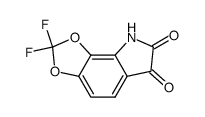 2,2-difluoro-8H-[1,3]dioxolo[4,5-g]indole-6,7-dione结构式
