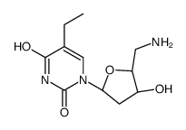 1-[(2R,4S,5R)-5-(aminomethyl)-4-hydroxyoxolan-2-yl]-5-ethylpyrimidine-2,4-dione Structure