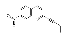 1-(4-nitrophenyl)hept-1-en-4-yn-3-one结构式