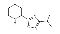 5-piperidin-2-yl-3-propan-2-yl-1,2,4-oxadiazole Structure