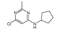 6-氯-n-环戊基-2-甲基嘧啶-4-胺结构式