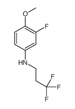 3-fluoro-4-methoxy-N-(3,3,3-trifluoropropyl)aniline Structure