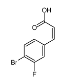 3-(4-溴-3-氟苯基)丙烯酸结构式