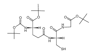 N'-Boc-L-glutathione di-tert-butyl ester结构式