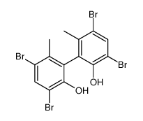 [1,1'-Biphenyl]-2,2'-diol, 3,3',5,5'-tetrabromo-6,6'-dimethyl-, (1S) Structure