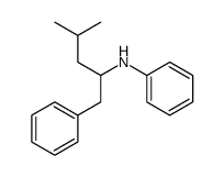N-(4-Methyl-1-phenyl-2-pentanyl)aniline Structure