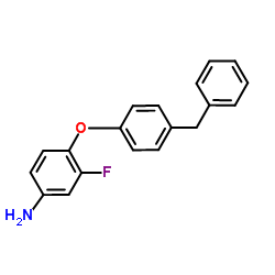 4-(4-Benzylphenoxy)-3-fluoroaniline结构式