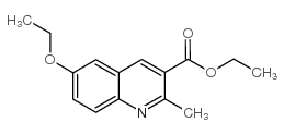 6-乙氧基-2-甲基喹啉-3-羧酸乙酯结构式