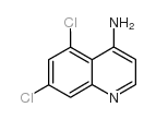4-氨基-5,7-二氯喹啉结构式