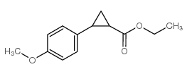 2-(4-甲氧基苯基)环丙烷羧酸乙酯结构式
