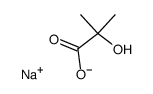 Propanoic acid, 2-hydroxy-2-Methyl-, Monosodium salt Structure