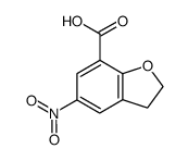 5-Nitro-2,3-dihydrobenzofuran-7-carboxylic acid Structure