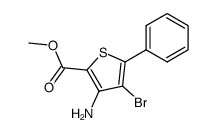 methyl 3-amino-4-bromo-5-phenylthiophene-2-carboxylate Structure