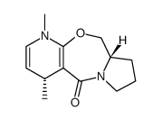 6(R),9-dimethyl-1,2,3,6,9,10,11,11a(S)-octahydro-5H-pyrrolo<2,1-c>pyrido<3,2-f><1,4>oxazepin-5-one结构式
