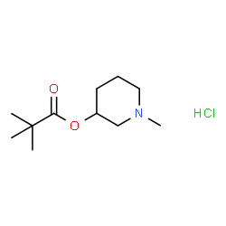 1-METHYLPIPERIDIN-3-YL PIVALATE HYDROCHLORIDE结构式