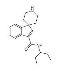 N-(pentan-3-yl)spiro[indene-1,4'-piperidine]-3-carboxamide结构式