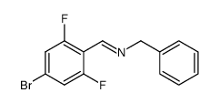 N-(4-bromo-2,6-difluorobenzylidene)benzylamine Structure