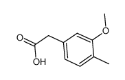 3-甲氧基-4-甲基苯乙酸结构式