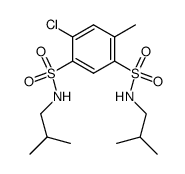 4-CHLORO-N1,N3-DIISOBUTYL-6-METHYLBENZENE-1,3-DISULFONAMIDE Structure