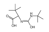 (2S)-2-(tert-butylcarbamoylamino)-3,3-dimethyl-butanoic acid Structure