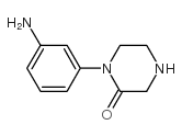 1-(3-氨基苯基)哌嗪-2-酮结构式