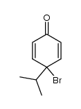 4-isopropyl-4-bromo-2,5-cyclohexadienone结构式