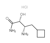 (2R,3S)-3-amino-4-cyclobutyl-2-hydroxybutanamide hydrochloride Structure