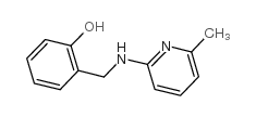 2-([(6-甲基-2-吡啶基)氨基]甲基)苯酚结构式