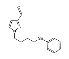 1-[4-(phenylselanyl)butyl]-1H-pyrazole-3-carbaldehyde结构式