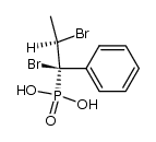 erythro-1-phenyl-1,2-dibromopropylphosphonic acid结构式