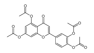 [2-acetyloxy-4-(5,7-diacetyloxy-4-oxochromen-2-yl)phenyl] acetate结构式