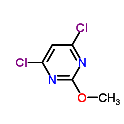 4,6-Dichloro-2-methoxypyrimidine Structure