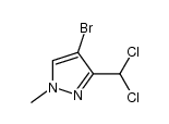 4-bromo-3-dichloromethyl-1-methylpyrazole结构式