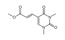 (E)-methyl 3-(1,3-dimethyl-2,4-dioxo-1,2,3,4-tetrahydropyrimidin-5-yl)acrylate Structure