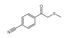 α-(methylthio)-p-cyanoacetophenone结构式