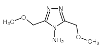 3,5-bis-methoxymethyl-1,2,4-triazol-4-ylamine structure