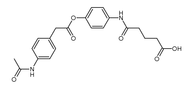 4'-(4''-carboxybutyramido)phenyl 4-acetamidophenylacetate结构式