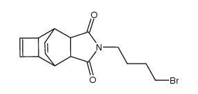 2-(4-bromobutyl)hexahydro-4,7-etheno-1H-cyclobut[f]isoindole-1,3(2H)-dione结构式