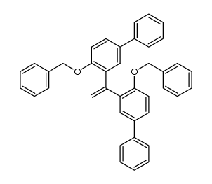 3,3''-(ethene-1,1-diyl)bis(4-(benzyloxy)-1,1'-biphenyl) Structure