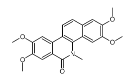 2,3,8,9-tetramethoxy-5-methylbenzo[c]phenanthridin-6-one结构式