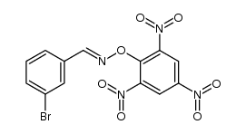 (E)-3-bromobenzaldehyde O-(2,4,6-trinitrophenyl) oxime Structure