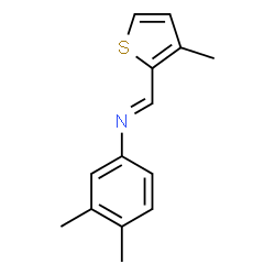 (3,4-dimethylphenyl)[(3-methyl-2-thienyl)methylene]amine Structure