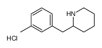 2-(3-METHYL-BENZYL)-PIPERIDINE HYDROCHLORIDE结构式