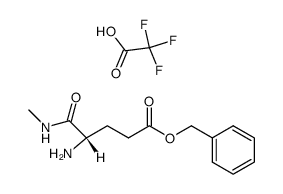 benzyl L-γ-glutamate α-N-methylamide trifluoroacetic acid salt结构式