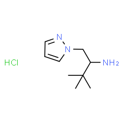 2,2-DIMETHYL-1-PYRAZOL-1-YLMETHYL-PROPYLAMINE HYDROCHLORIDE Structure